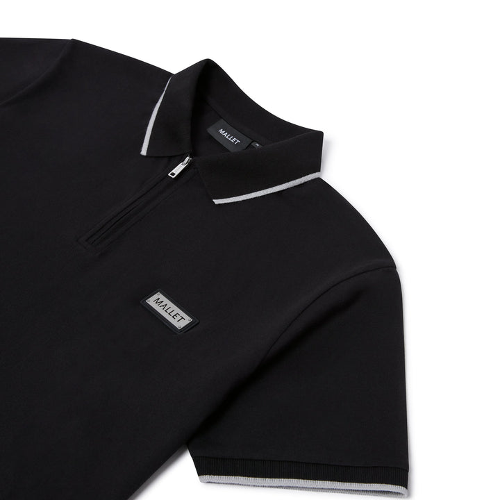 Plaquette Polo Zwart Biologisch