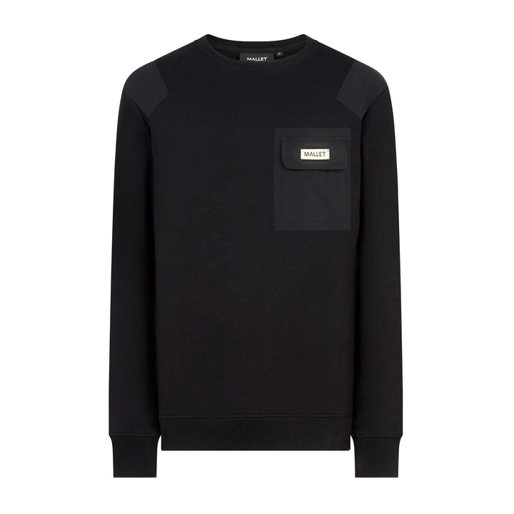 Nylon Patch Crew Black