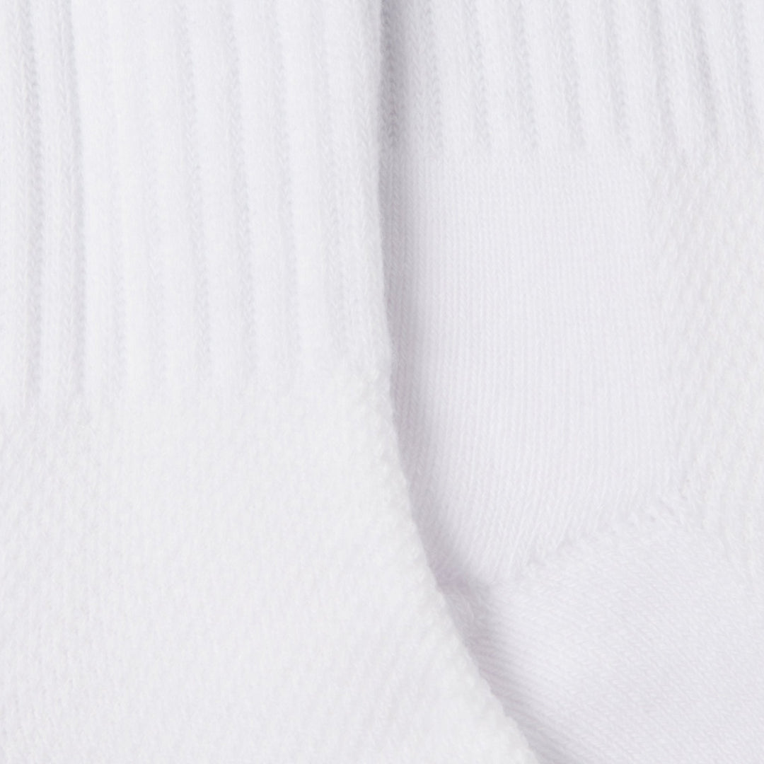 Mallet Socks Large Logo 2 Pack White