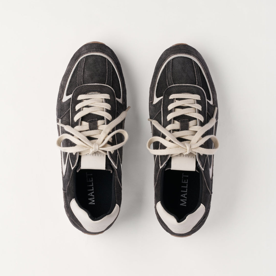 MALLET Acton Women's Black Suede Sneakers