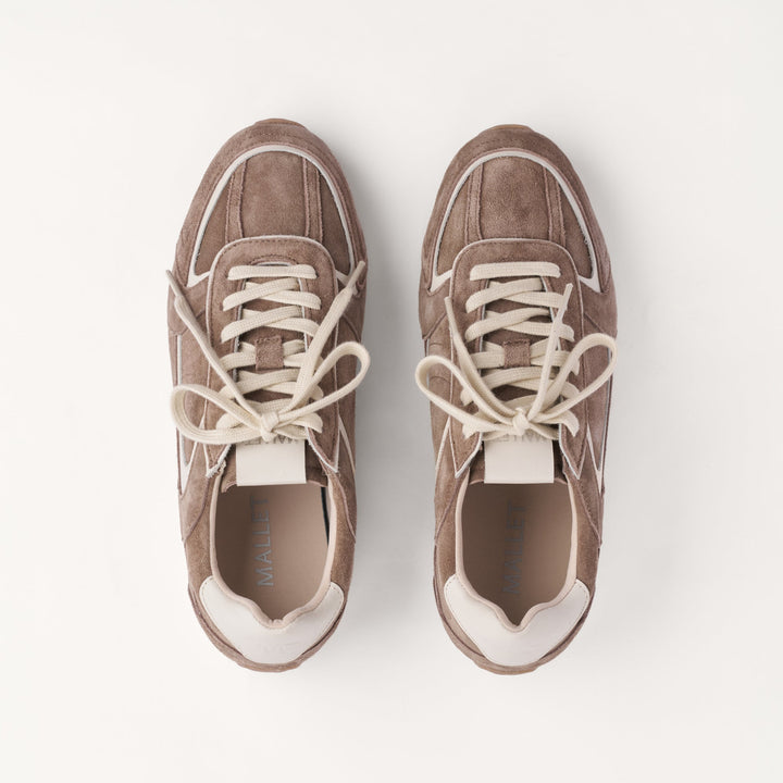 MALLET Acton Women's Brown Suede Sneakers