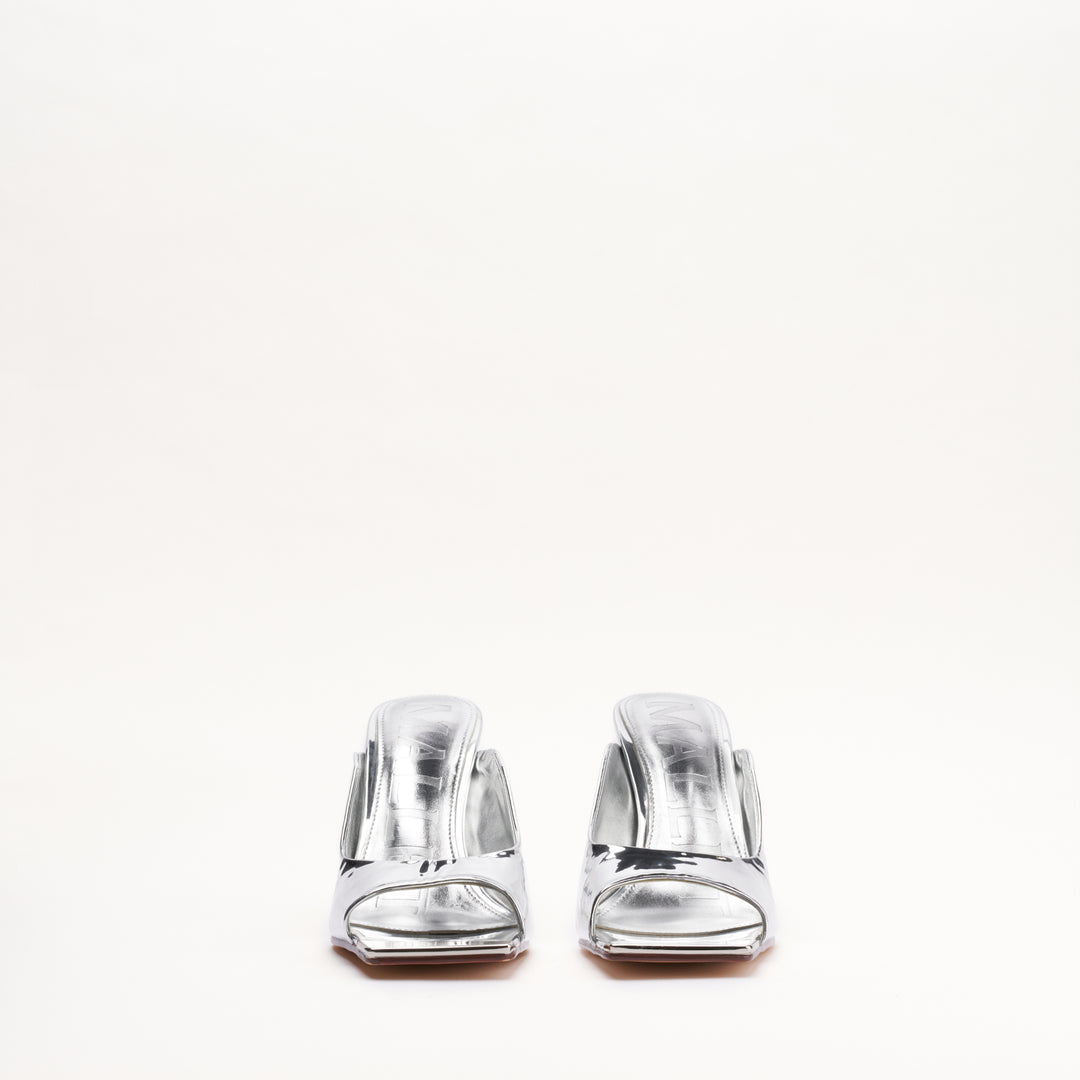 Amber Metallic Silver Damen