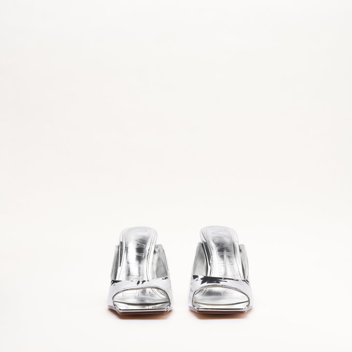Amber Metallic Silver Damen