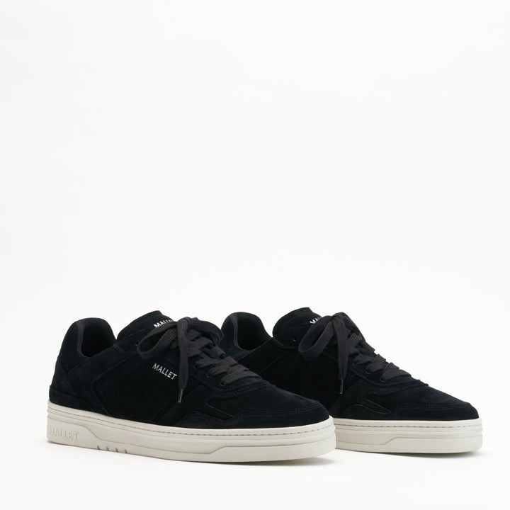 MALLET Barnsley Men's Black Suede Sneakers