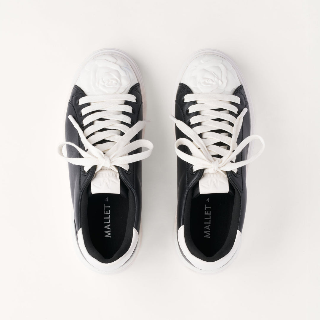 MALLET Bloomsbury Women's Black Leather Sneakers