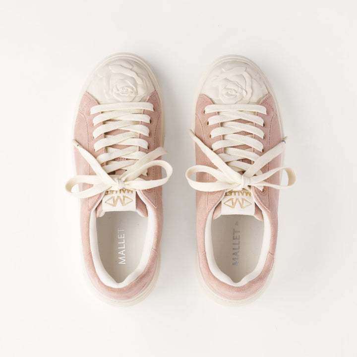 MALLET Bloomsbury Women's Pink Suede Sneakers