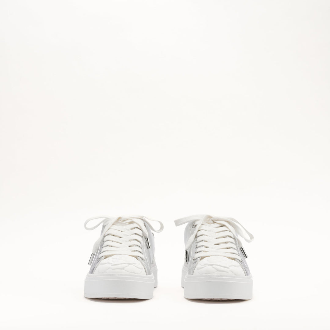 MALLET Bloomsbury Women's Silver Leather Sneakers