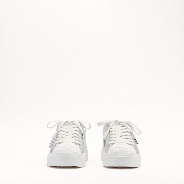 MALLET Bloomsbury Women's Silver Leather Sneakers