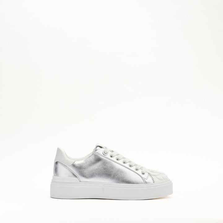 MALLET Bloomsbury Women's Silver Leather Sneakers