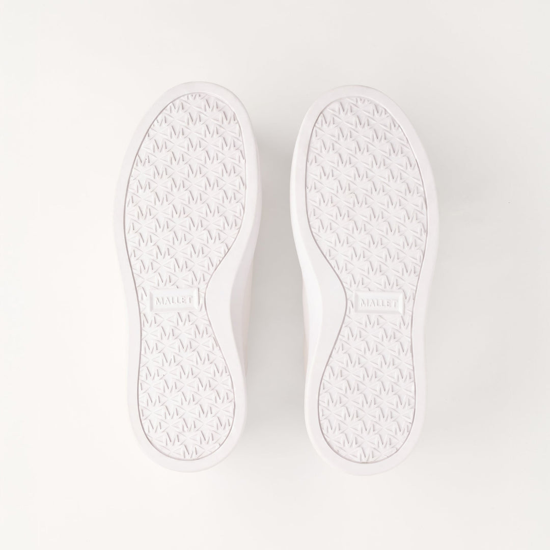 MALLET Bloomsbury Women's White Leather Sneakers