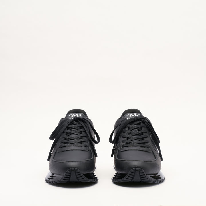 MALLET Boundary Gas Men's Black Croc Leather Sneakers