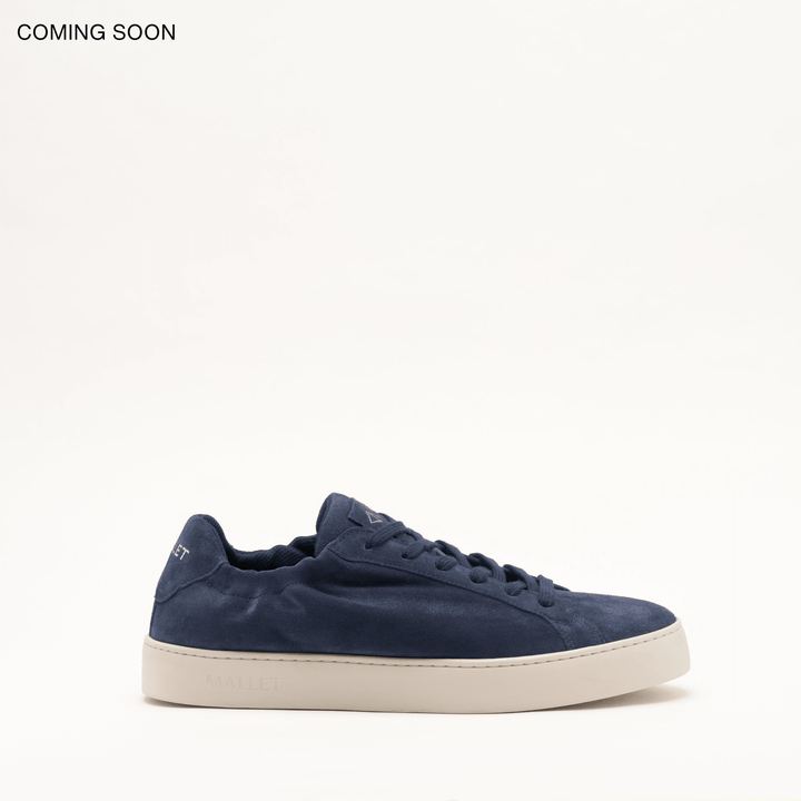 MALLET Sona Men's Navy Suede Sneakers