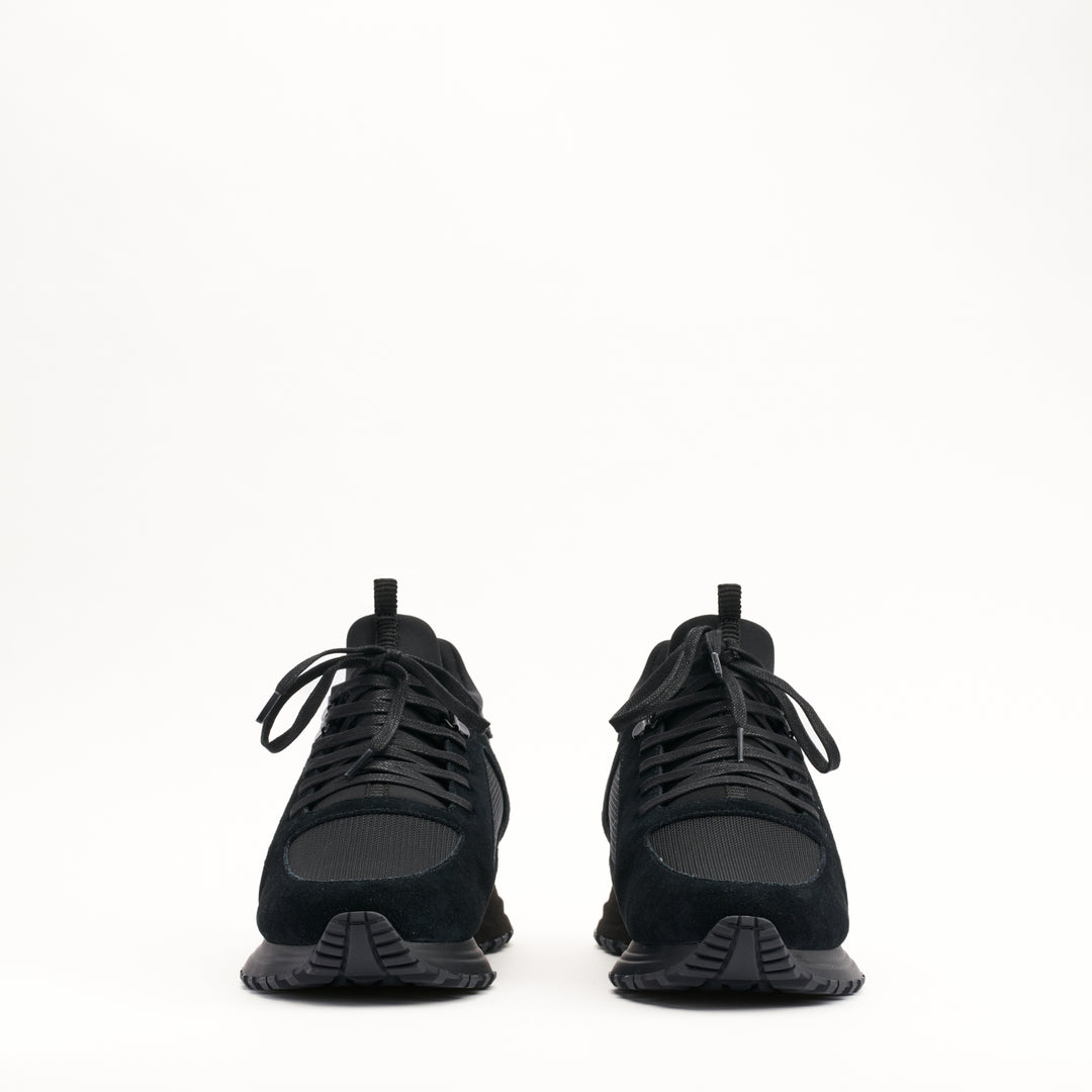 MALLET Diver Essential Men's Black Gloss Leather Sneakers