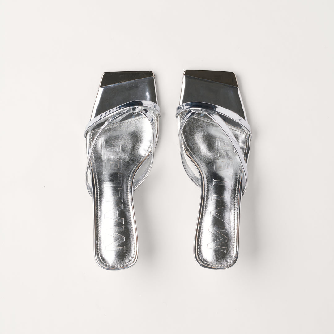 Elisa Metallic Silber Damen