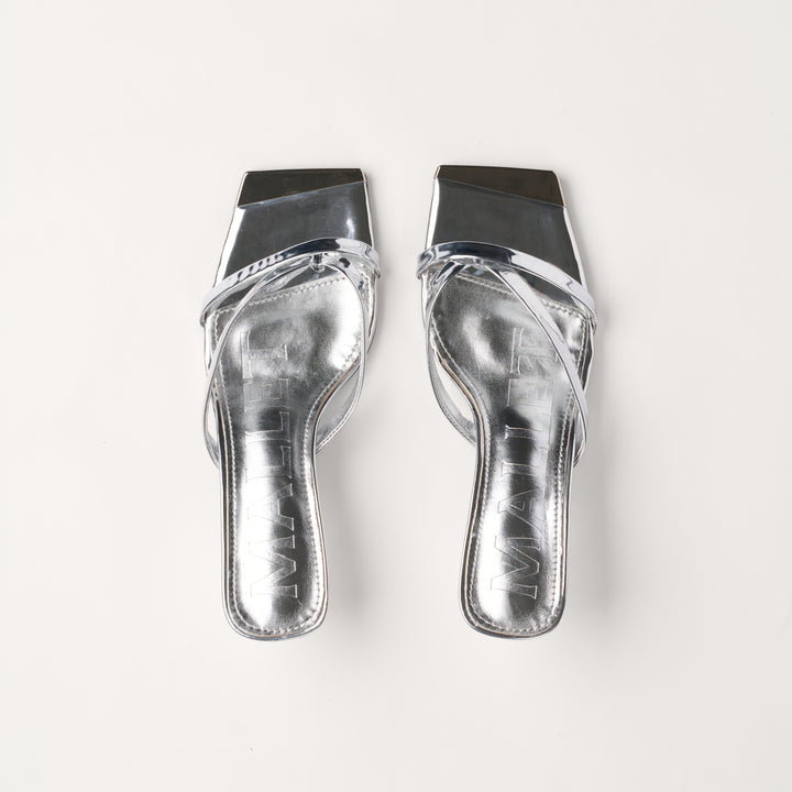 Elisa Metallic Silber Damen