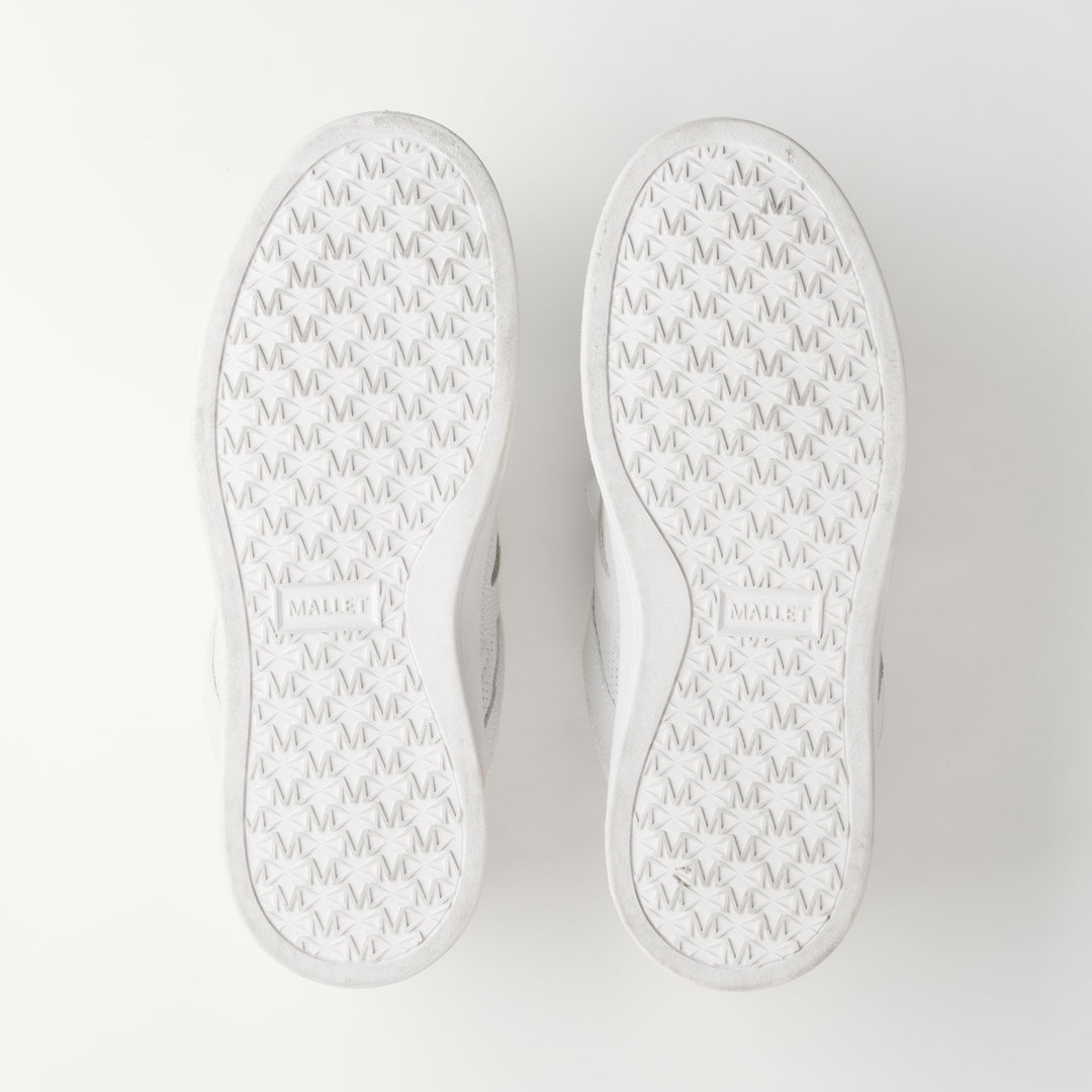 MALLET Fenchurch Men's White Leather Sneakers