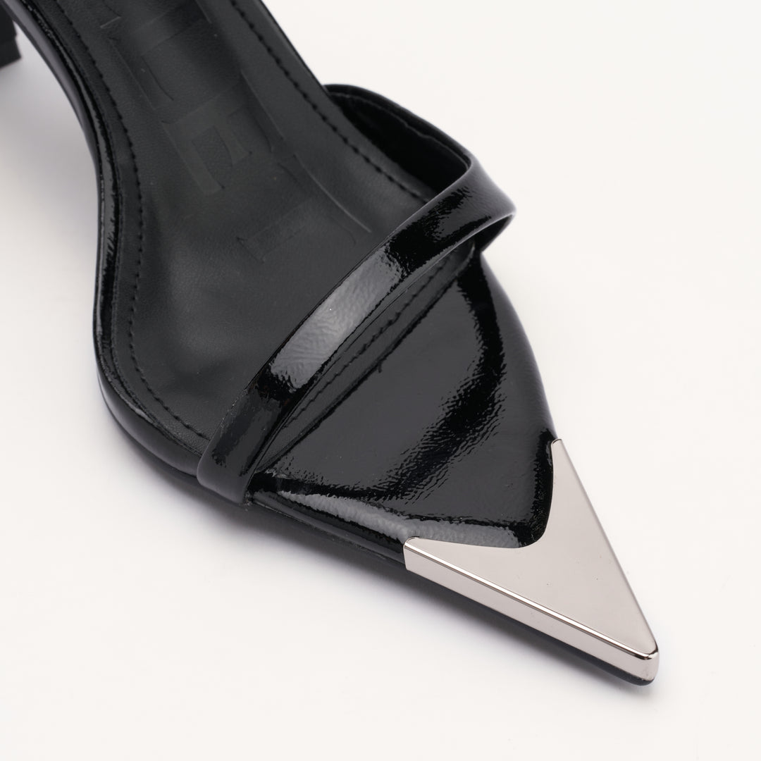 Frederica Black Patent Dames