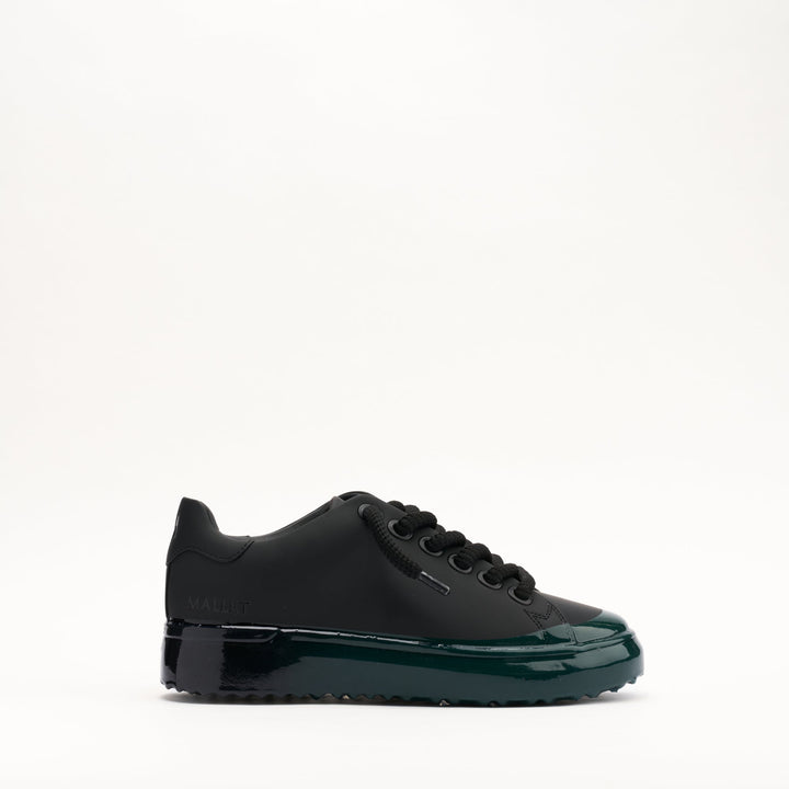 MALLET GRFTR Lite Men's Black Green Fade Dip Leather Sneakers