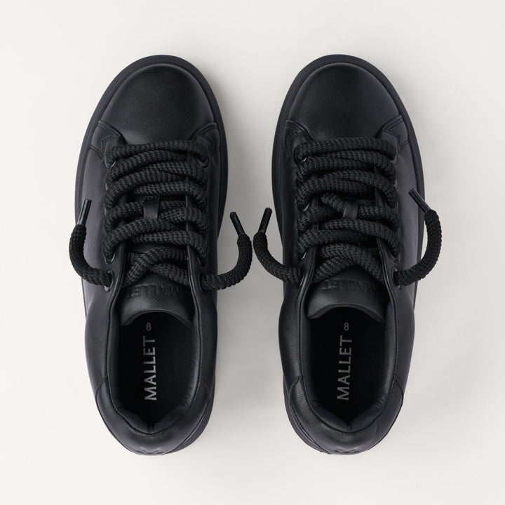 MALLET GRFTR Lite Men's Black Soft Leather Sneakers