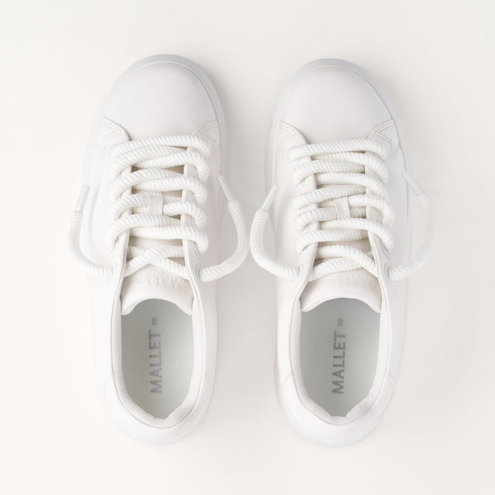 MALLET GRFTR Lite Men's White Soft Leather Sneakers