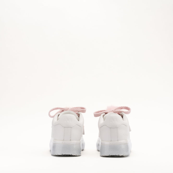 MALLET GRFTR Lite Women's White Silver Dip Leather Sneakers