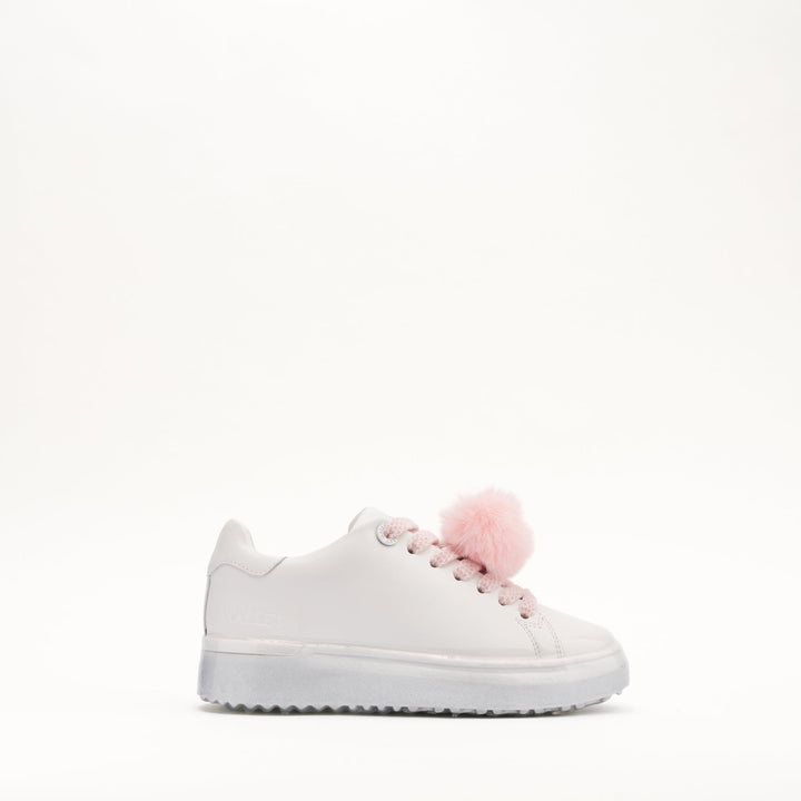 MALLET GRFTR Lite Women's White Silver Dip Leather Sneakers