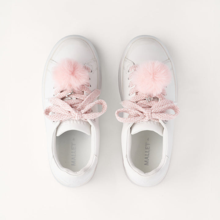MALLET GRFTR Lite Women's White Silver Dip Leather Sneakers