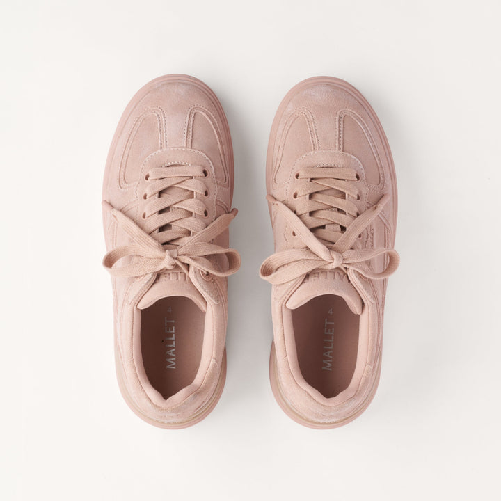 MALLET Kingsbury Women's Pink Suede Sneakers