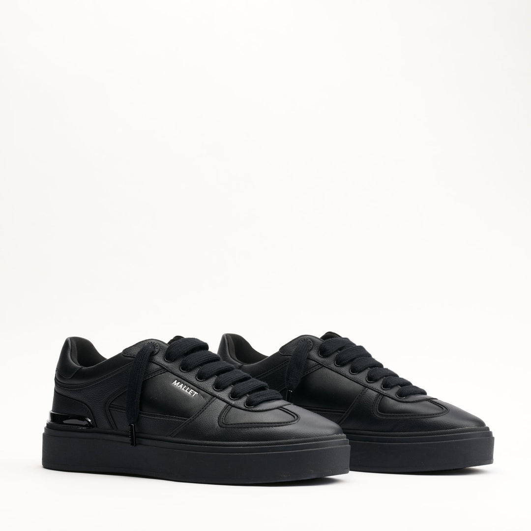 MALLET Kingsbury Men's Black Leather Sneakers