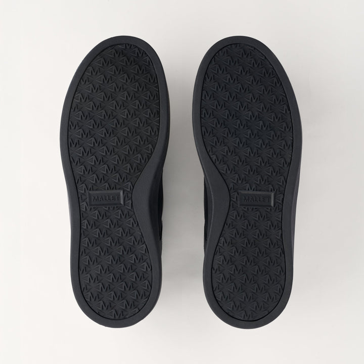 MALLET Kingsbury Men's Black Leather Sneakers
