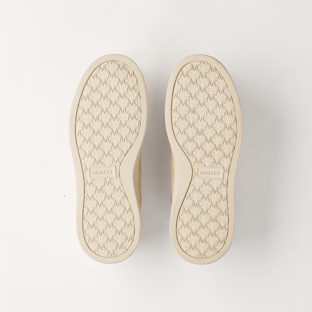 MALLET Lansbury Women's Beige Suede Sneakers