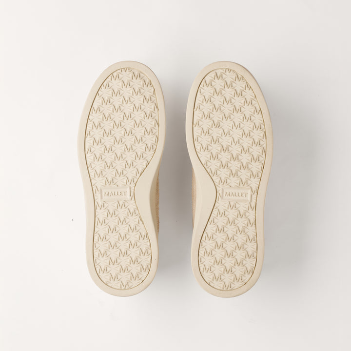 MALLET Lansbury Women's Beige Suede Sneakers