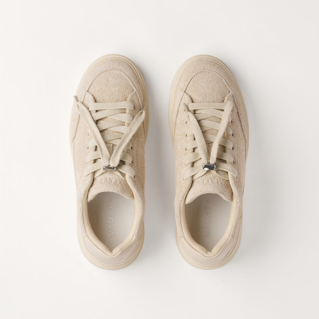 MALLET Lansbury Women's Beige Suede Sneakers