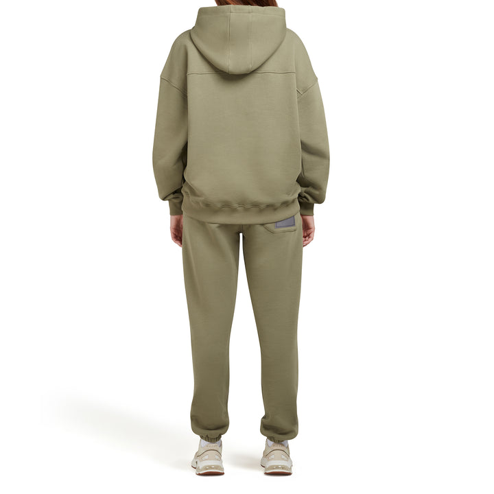 Loopback-Hoodie Olive Organic