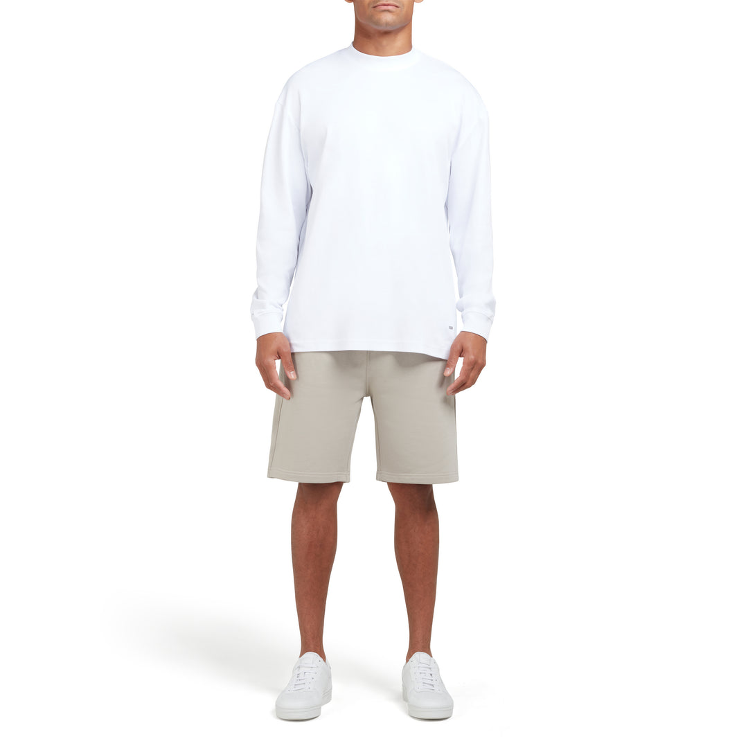 Long Sleeve Interlock Tee White Organic