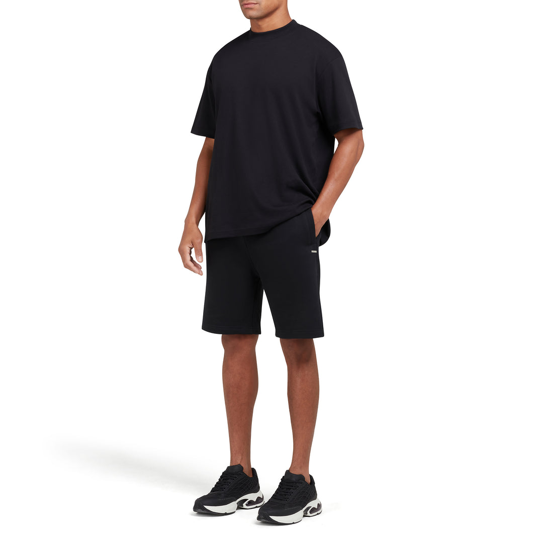 Loopback-Shorts Schwarz Organic