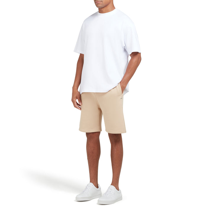 Loopback-Shorts Sand Organic