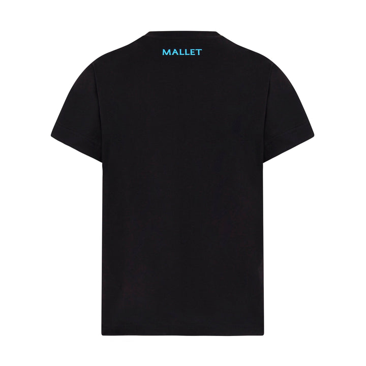 Spray Print Logo Tee - Black Blue