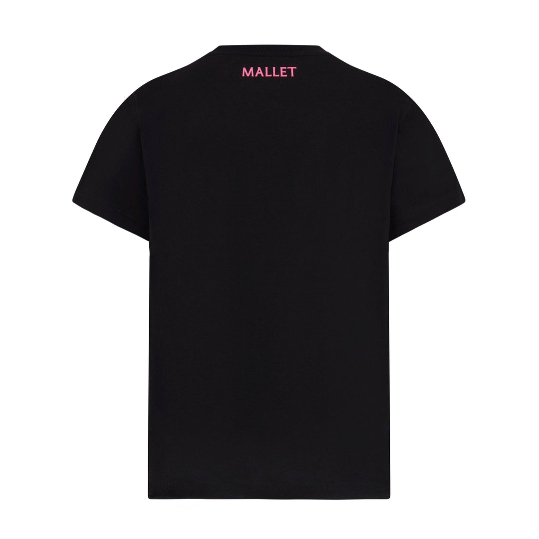 Spray Print Logo Tee - Black Pink