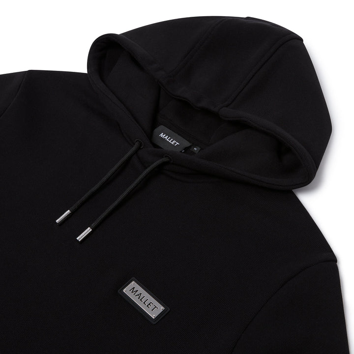 Plaque Hoodie Black Organic