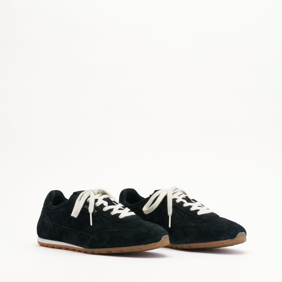 MALLET Penn Women's Black Suede Sneakers