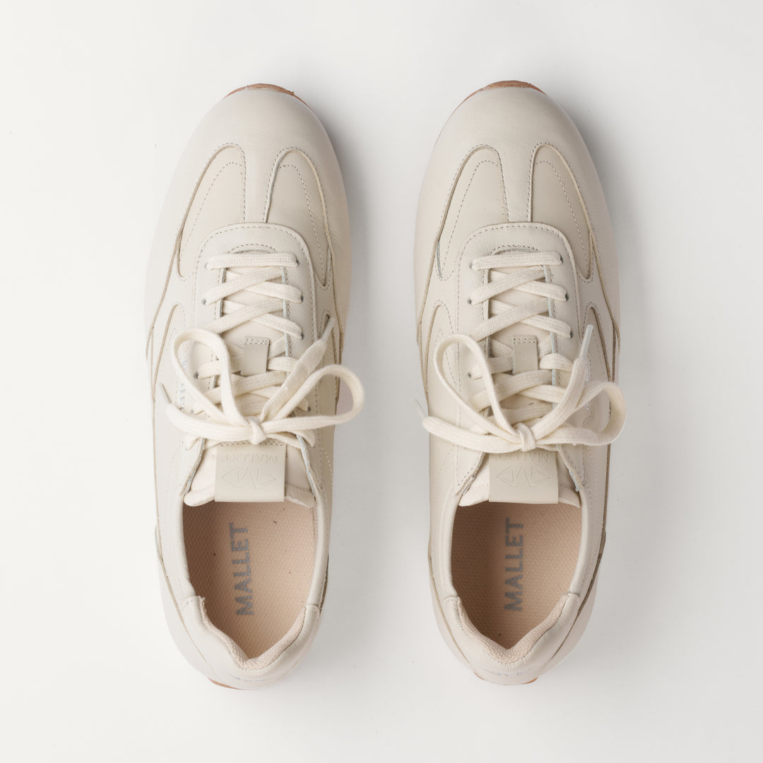 MALLET Penn Men's White Leather Sneakers