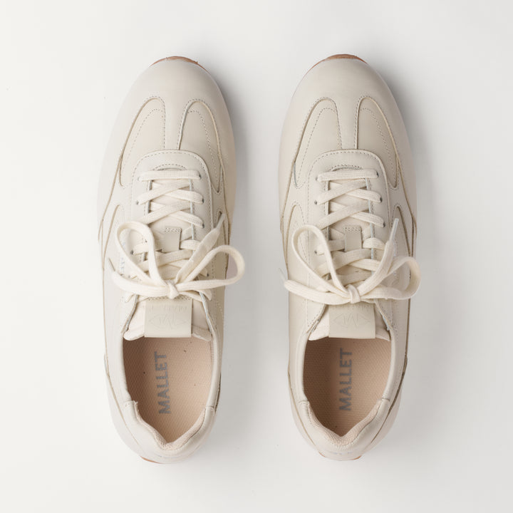 MALLET Penn Men's White Leather Sneakers