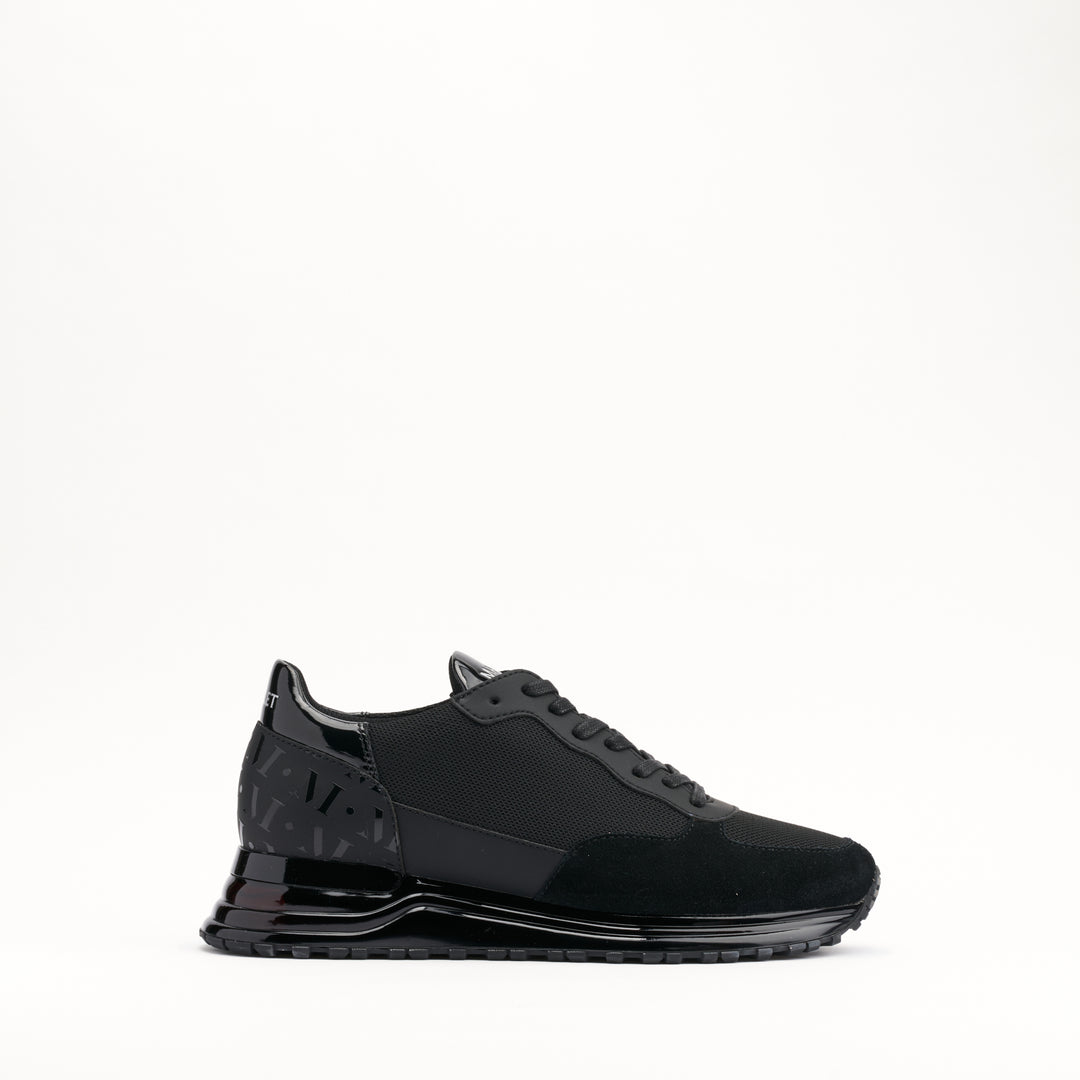 MALLET Popham Gas Essential Men's Black Leather Sneakers