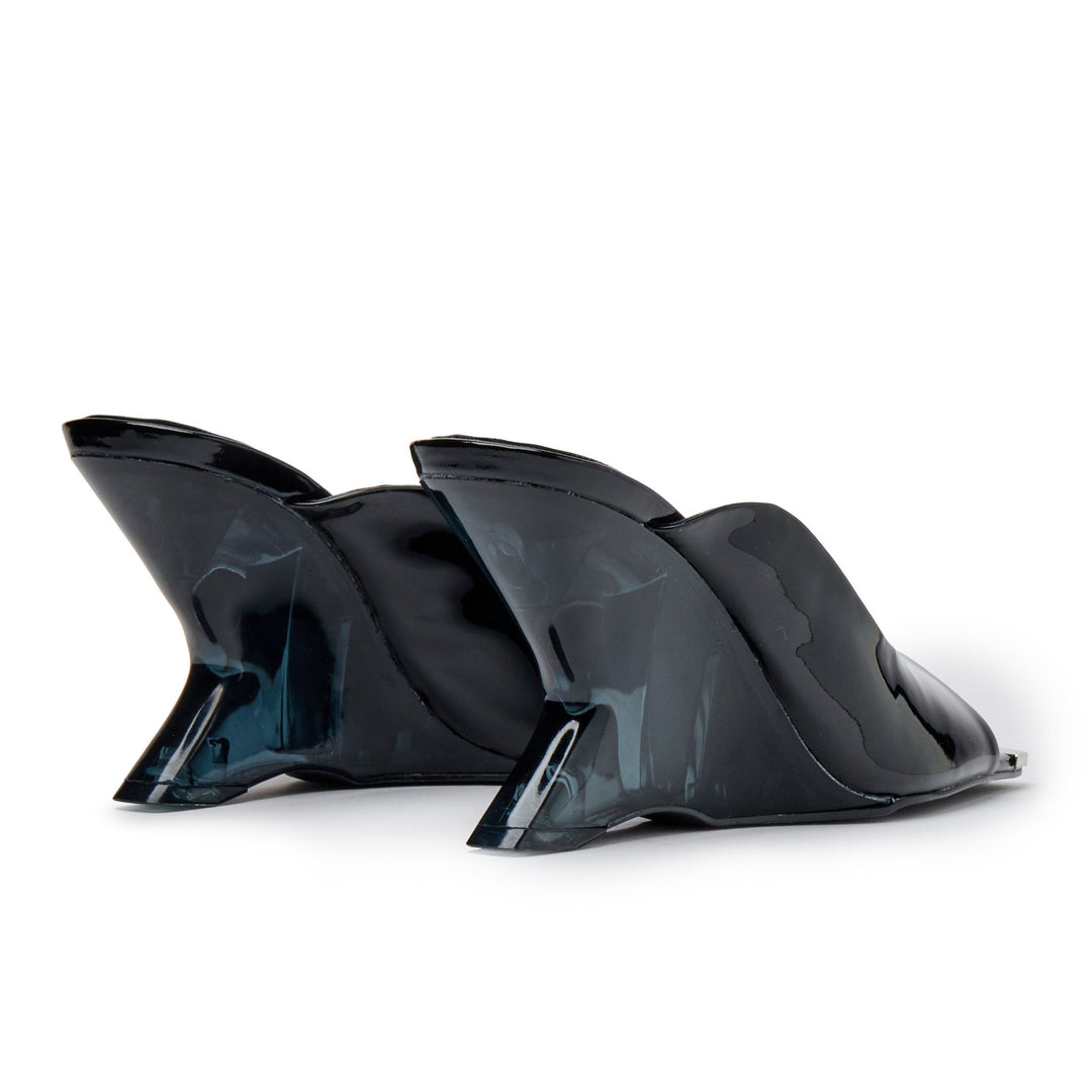 Amber Black Patent Womens