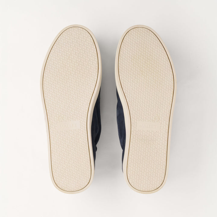 MALLET Sona Men's Navy Suede Sneakers
