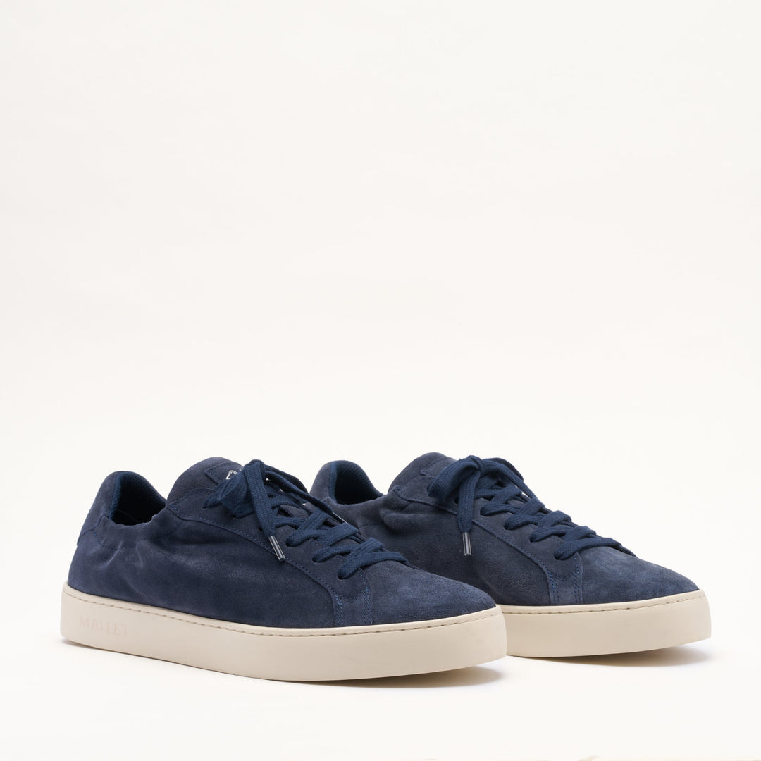 MALLET Sona Men's Navy Suede Sneakers
