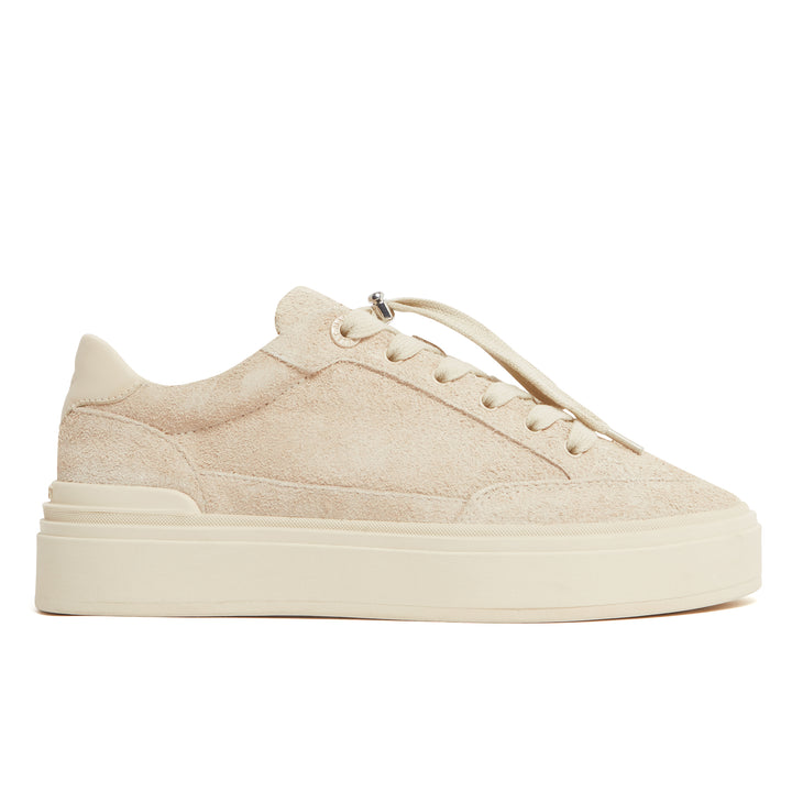 Lansbury Almond Hairy Suede Womens