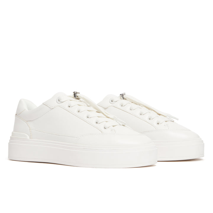 Lansbury White Leather Womens