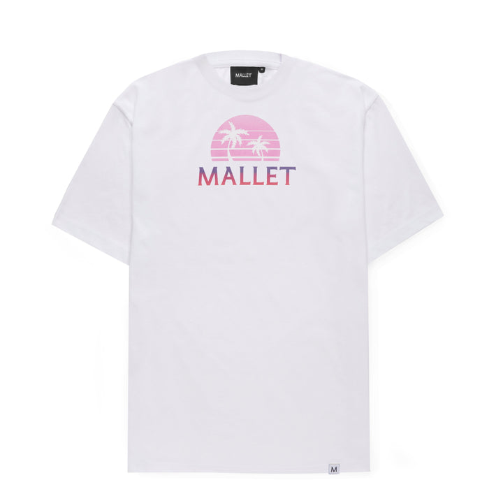 Palm UV Print Tee Organic White